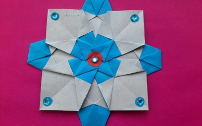 Звезда из бумаги, творчество с детьми