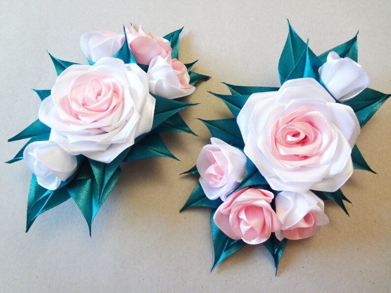 Роза канзаши: мастер класс по изготовлению бутона розы